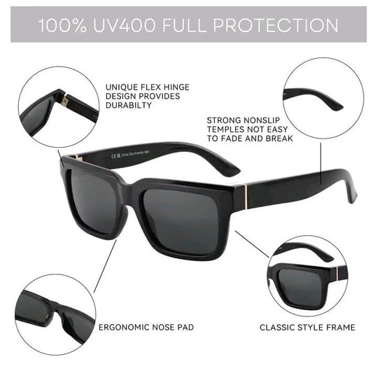 Bluemoky lunettes de soleil protection UV400